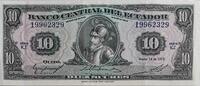 Ecuador 10 Sucres Banknote -