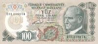 Türkei Türkiye 100 Türk Lirasi 6. Emisyon 1. Tertip -