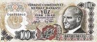 Türkei 100 Türk Lirası Banknote -