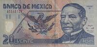Mexico 20 Pesos Banknote -
