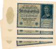 Deutschland 10.000 Mark 7 x Reichsbanknote KN 8stellig -