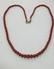 Korallenschmuck Alte Korallenkette Koralle Collier, im Verlauf , L: ca. 45 cm -