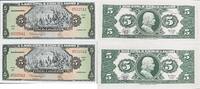 El Saldavor 5 Colones zwei folgende Seriennummer, 0532541-2, Banknote -