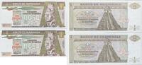 Guatemala 1/2 Quetzal zwei folgende Seriennummer, A1669401F- 2F, Banknote -