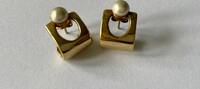 Goldfarbene Ohrstecker von Pierre Lang PL Modeschmuck -