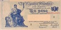 Argentinien 1 Peso Banknote -