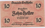 Deutschland 10 Heller Notgeld 10 Heller der Gemeinde Ernsthofen 31.12.1920 III- -