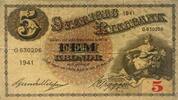 Sweden 5 Kronor 1941 Banknote III 9.54 £ Tax included +  5.21 £ shipping