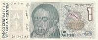 Argentinien 1 Austral Banknote -