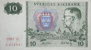 Sweden,Schweden 10 Kronor Banknote -
