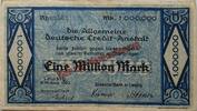 Deutschland Deutsches Reich 1 Mio. Mark Notgeld Allgemeine Deutsche Credit-Anstalt Dresdner Bank in Leipzig -