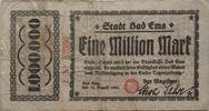 Deutschland Deutsches Reich 1 Mio. Mark Notgeld der Stadt Bad Ems -