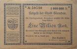 Deutschland Deutsches Reich 1 Mio. Mark Notgeld der Stadt Glauchau -