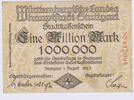 Deutschland 10 Million Mark Deutschland 1 Million Mark 1923 Notgeld Stuttgart -