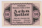 Deutschland 10 Heller Deutschland 10 Heller 1920 Notgeld Gemeinde Reith in Tirol -