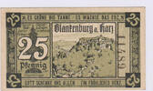 Deutschland 25 Pfennig Deutschland 25 Pfennig 1920 Notgeld Blankenburg am Harz -