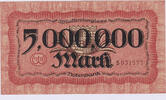 Deutschland 5 Millionen Mark Deutschland 5 Millionen Mark 1923 Notgeld der Stadt Stuttgart -