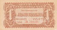 Tschechoslowakei Czechoslovakia 1 Korunu Specimen -