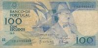 Portugal 100 Escudos Geldschein Banknote Lisboa Cem Escudos -