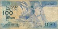 Portugal 100 Escudos Geldschein Banknote Lisboa Cem Escudos -