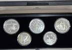 Sowjetunion UdSSR 1918-1991 2x 10 Rubel, 3x 5 Rubel Olympiade, 5x Silbermünzen 900er Silber -