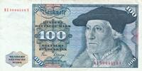 Deutschland BRD 100 Deutsche Mark DM Geldschein Deutsche Bundesbank Standardnote, Serie: NK/C, Us. Pöhl/ Schlesinger -