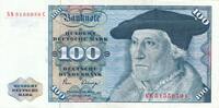 Deutschland BRD 100 Deutsche Mark DM Geldschein Deutsche Bundesbank Standardnote, Serie: NK/C, Us. Pöhl/ Schlesinger -