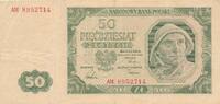 Polen 50 Zlotych Zloty Banknote -