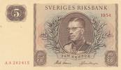 Schweden 5 Kronen 1954 Riksbank  13.02 £ Tax included +  5.21 £ shipping