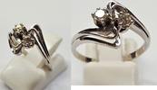 Brillant Ring Gold 14K 585 er Gold Brillantrinfg Goldring Weissgold 0,22 Ct -