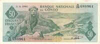 Kongo / Congo 50 Francs Banknote -