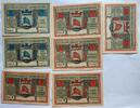 Deutschland Deutsches Reich 25, 50 75 Pfennig, 2*1, 2*1.5 Mark Notgeld Schneidemühl 7 Stück -