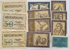 Deutschland Deutsches Reich 10, 9*50 Pfennig, 1 Mark Notgeld Westerburg,Winterburg Rheinland-Pfalz, Wittenburg Mecklenburg-Vorpommern -