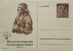 Deutschland, Drittes Reich, 2. Weltkrieg AK Propaganda, Postkarte, Ganzsache Winterhilfswerk des Deutschen Volkes Februar, 6+4 Pfg -
