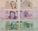 Israel 5, 10, 50 Lirot 3* Banknoten lot -