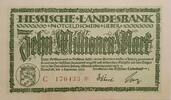 Deutschland, Deutsches Reich 10 Millionen Mark Großnotgeld, Darmstadt, Hessische Landesbank, Hessen -