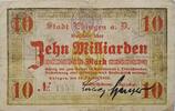 Deutschland, Deutsches Reich 10 Milliarden Mark Großnotgeld Ehingen, Baden Württemberg -