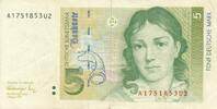 Deutschland BRD 5 Deutsche Mark DM Bundesbanknote A/U -