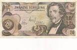Österreich 20 Schilling Banknote, Carl Ritter v. Chega (1802-1840) -