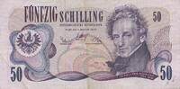 Österreich 50 Schilling Banknote, Ferdinand Raimund -