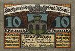 Deutschland, Deutsches Reich 10 Pfennig 1 x Notgeldschein, Stadt Bad Kösen -