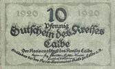 Deutschland, Deutsches Reich 10 Pfennig 1 x Notgeldschein, Stadt Calbe, Sachsen-Anhalt -