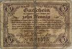 Deutschland, Deutsches Reich 10 Pfennig 1 x Notgeldschein, Klostermansfeld, Sachsen, Einkaufsvereinigung Kaufleute -