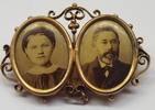 Antike Brosche A Double ca 100 Jahre Alt -