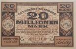Deutschland, Deutsches Reich 20 Millionen Mark Grossnotgeld, Höhscheid Stadt, Serie G, Nordrhein-Westfalen -