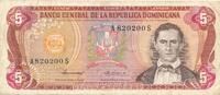 Dominikanische Republik 5 Pesos Oro Banknote -