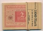 Kaiserreich Deutsches Reich Deutschland 2 mark Darlehnskassenschein, 100 Mark 50 folgende Seriennummer, org. Bandrolle -