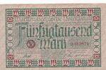 Deutsches Reich Deutschland Württemberg 50000 Mark Länderbanknote Württembergische Notenbank Stuttgart, Serie D -