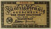 Deutschland, Deutsches Reich 50 Pfennig 1 x Notgeldschein, Stadt Delitzsch / Sachsen -