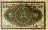 Deutschland, Deutsches Reich 50 Pfennig 1 x Notgeldschein, Notgeld Dresden, Sachsen -